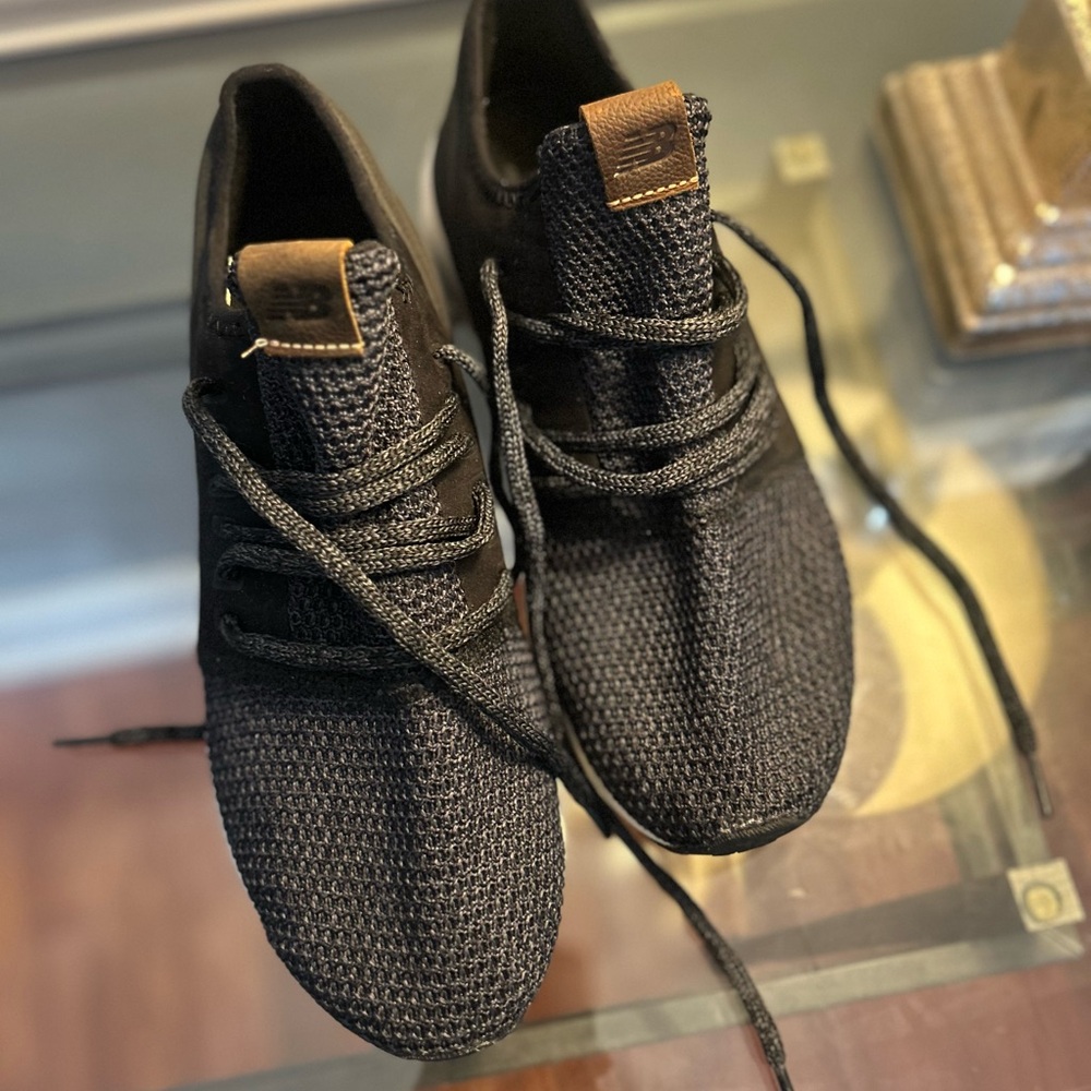 NWOT NewBalance Black and Brown Sneakers with Knit Upper